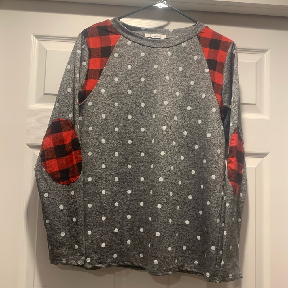 Buffalo plaid top